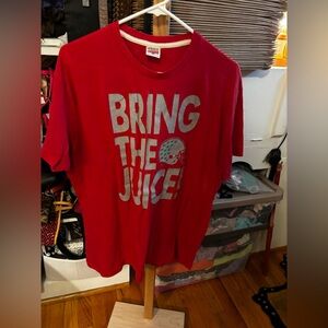 HOMAGE Red T-Shirt with White Accents